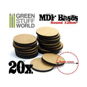 MDF Bases - Round 32 mm 1