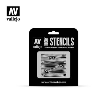 AV Vallejo Stencils - 1:35 Wood Texture No. 2 1