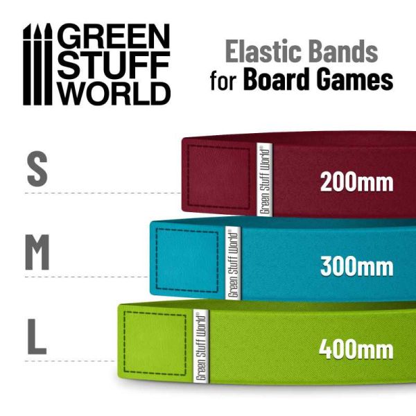 Elastic Bands for Board Games 200mm - Pack x4 3