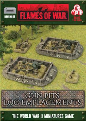 Flames of War: Log Emplacements Gun Pit Markers 1