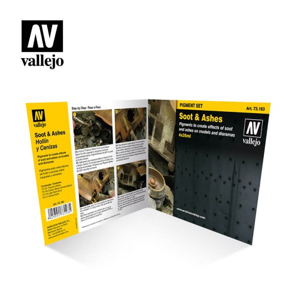 AV Vallejo Pigments Set - Soot & Ashes 2