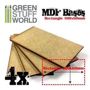 MDF Bases - Rectangle 100x60mm 1