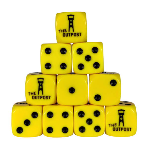 Outpost Dice: Yellow (16mm) Bag of 10 1