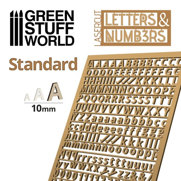 Letters and Numbers 10mm STANDARD 2