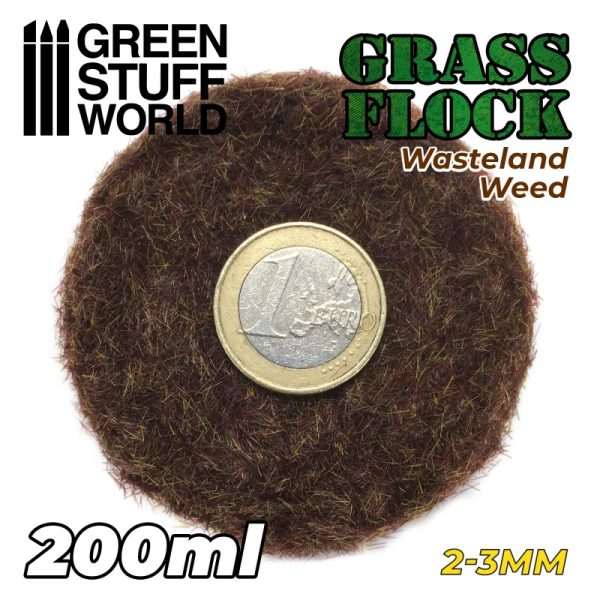 Static Grass Flock 2-3mm - WASTELAND WEED - 200 ml 2