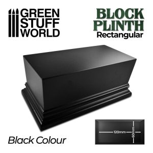 Rectangular Top Display Plinth 12x6cm - Black 1