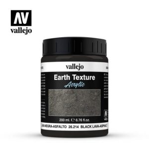 Vallejo Diorama Effects: Stone Textures - Black Lava 200ml 1