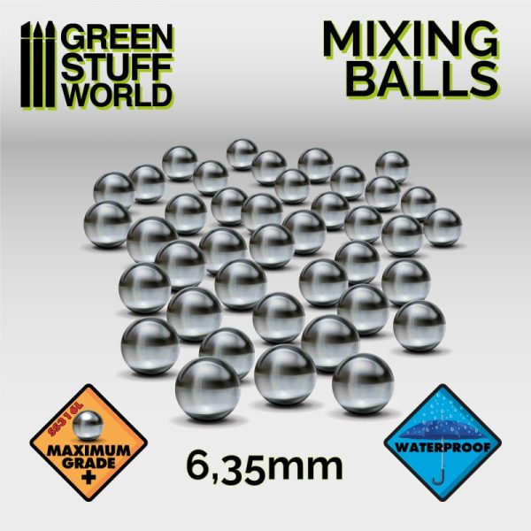 Mixing Paint Steel Bearing Balls in 6.35mm 1
