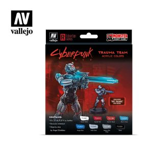 AV Vallejo Cyberpunk - Trauma Team (x8) & Figure 1