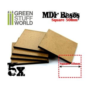 MDF Bases - Square 50 mm 1