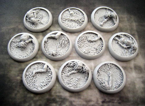 Round Lip: 30mm Corpse Fields Bases 1