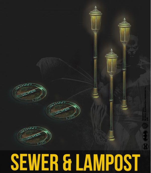 Sewer & Lamppost Set (resin) 1