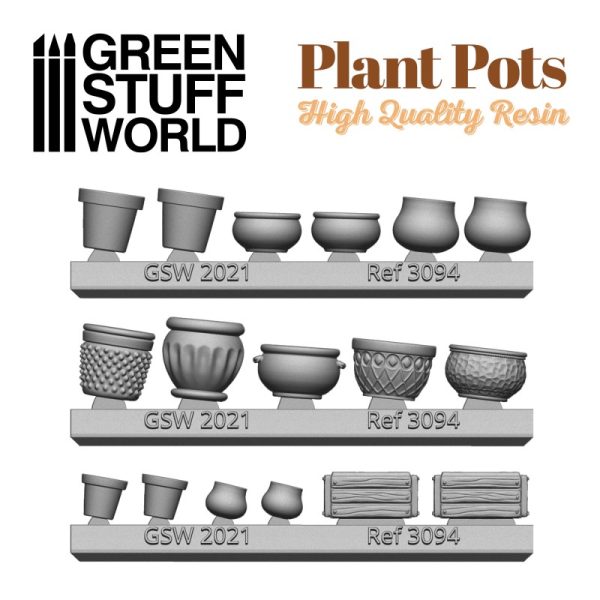 Plant POT Resin set 3