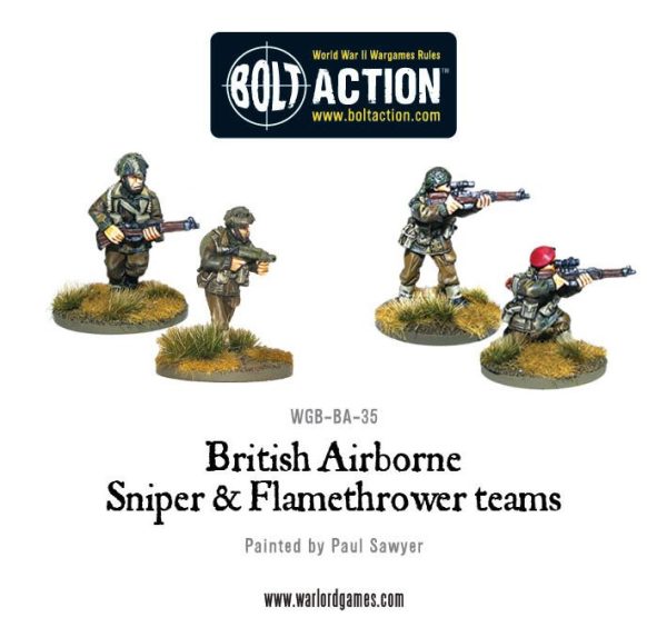 British Airborne Flamethrower and sniper teams 1