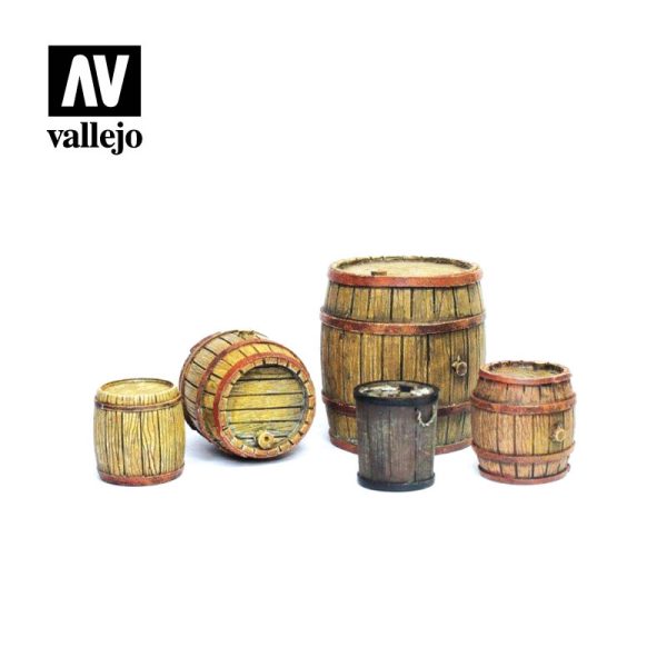 Vallejo Scenics - 1:35 Wooden Barrels 1