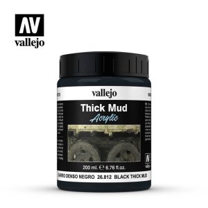 Vallejo Weathering Effects 200ml - Black Thick Mud 1