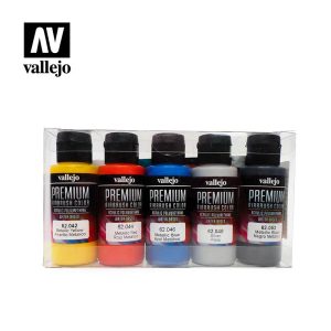 AV Vallejo Premium Color - 60ml Set Metallic (5x60ml) 1