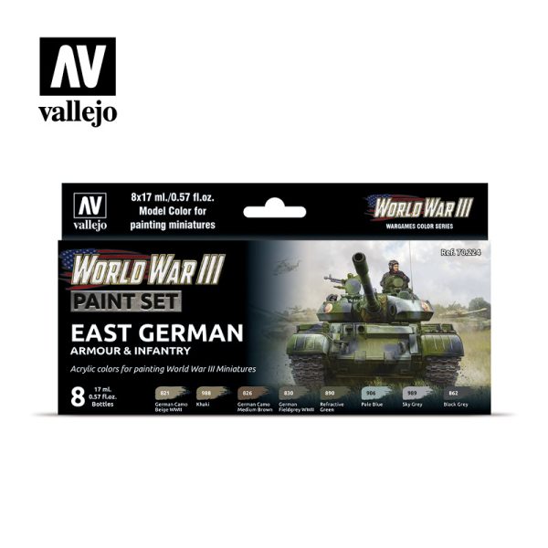 AV Vallejo Model Color Set - WWIII East German 1