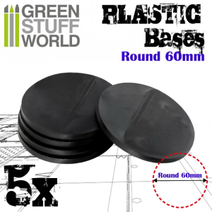 Plastic Bases - Round 60 mm BLACK 1