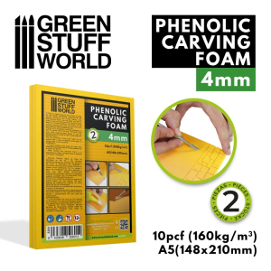 Phenolic Carving Foam 4mm - A5 size 1