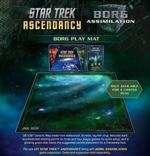 Star Trek Ascendancy: Borg Play Mat 1