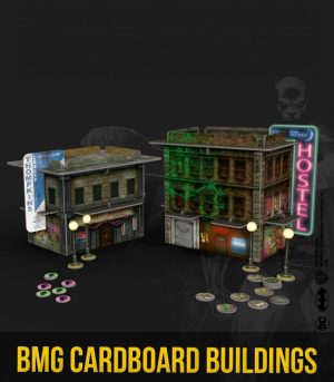 Batman Miniature Game Cardboard Buildings 1