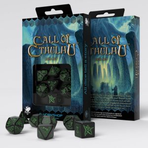 Call of Cthulhu Black & green Dice Set (7) 1