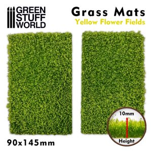 Grass Mat Cutouts - Yellow Flower Field 1
