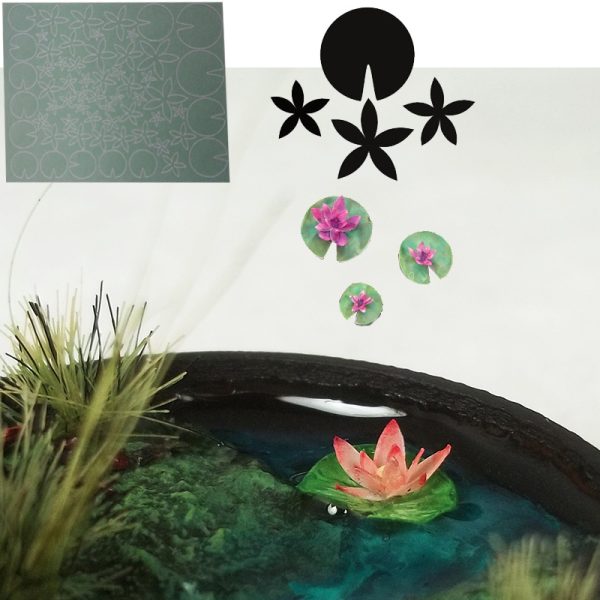 Vellum Details: Lilypads & Lotus Flowers 1