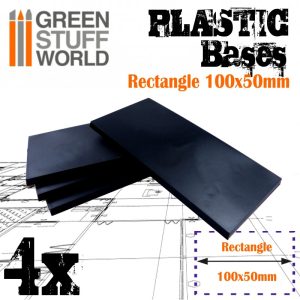 Plastic Bases - Rectangle 100x50mm 1
