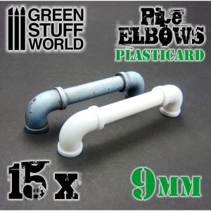 Plasticard Pipe ELBOWS 9mm 1