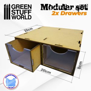 Modular Set 2x Drawers 1