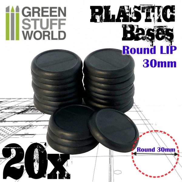 Plastic Bases - Round Lip 30mm 1