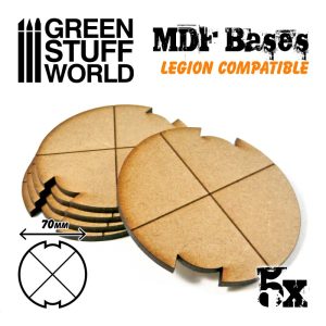 MDF Bases - Round 70mm (Legion) 1