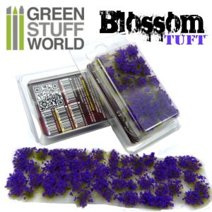 Blossom TUFTS - 6mm self-adhesive - PURPLE Flowers 1