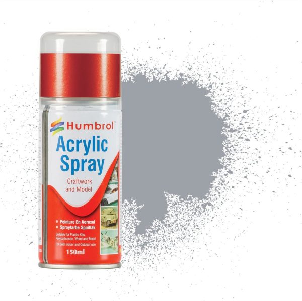 No 165 Medium Sea Grey Satin - 150ml Acrylic Spray Paint 1