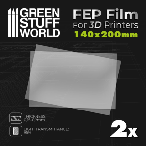 FEP film 200x140mm (pack x2) 1