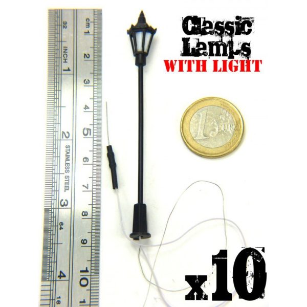 10x Classic WALL Lamps with LED Lights 2