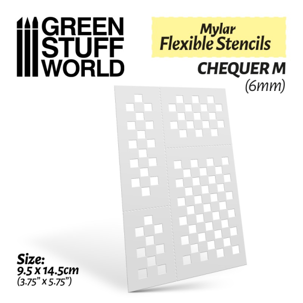 Flexible Stencils - Chequer M (6mm) 1
