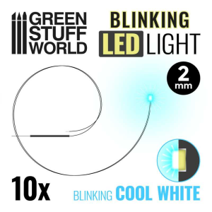 Blinking LEDs - Cool White - 2mm 1
