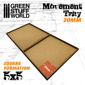 MDF Movement Trays 20mm 5x5 1