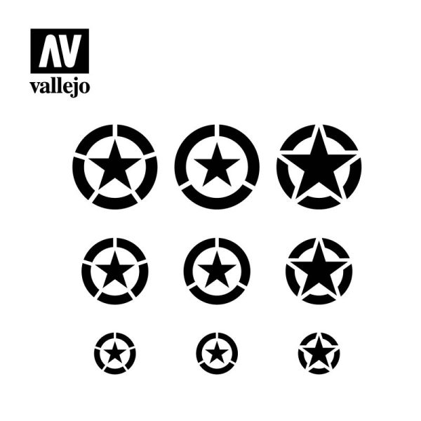 AV Vallejo Stencils - USAF Marks 1:32, 1:48 & 1:72 2