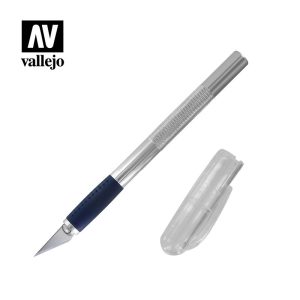 AV Vallejo Tools - Soft Grip Craft Knife #1 with #11 Blade 1