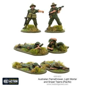 Australian flamethrower, light mortar and sniper teams (Pacific) 1