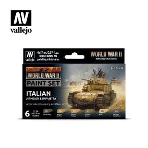 AV Vallejo Model Color Set - WWII Italian Armour&Infantry 1