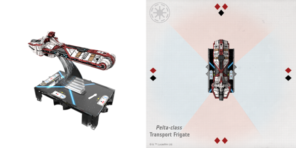 Star Wars Armada: Republic Pelta-class Frigate 2