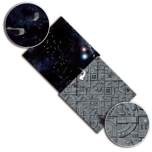 Gaming Mat: Asteroid Field / Space Station 1