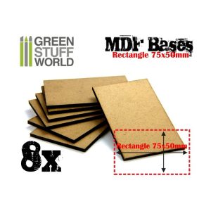 MDF Bases - Rectangle 75x50mm 1