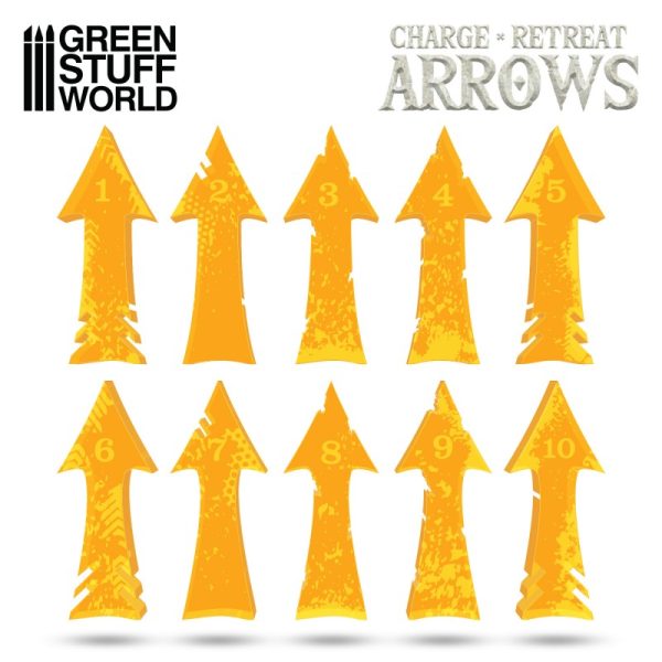 Charge and Retreat Arrows - Fluor Orange 2