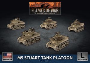 US M5 Stuart Light Tank Platoon 1